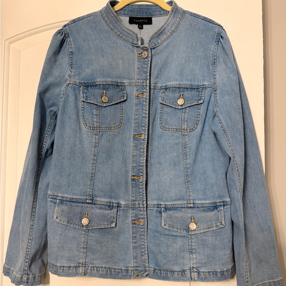 Talbots Light Blue Jean Jacket - Picture 3 of 5